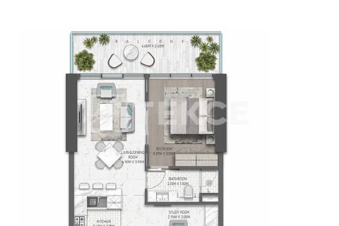 Dzīvoklis DAMAC Hills (Akoya by DAMAC), Dubaijā, AAE 1 istaba, 94 m2 Nr. 678638 - attēls 11