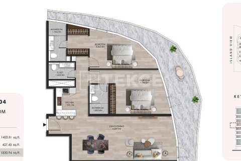 Apartment til salg i Al Marjan Island, Ras Al Khaimah, UAE 1 soveværelse, 90 kvm № 678636 - foto 22
