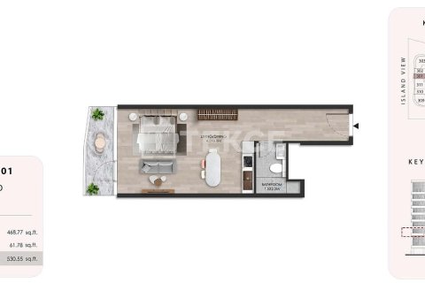 Apartment til salg i Al Marjan Island, Ras Al Khaimah, UAE 1 soveværelse, 90 kvm № 678636 - foto 24