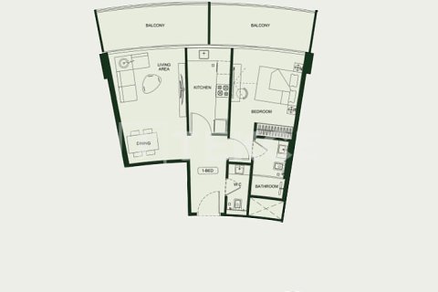 Пәтер Arjan, Дубай, БАӘ-да 2 жатын бөлмелер, 110 м² № 670790 - фото 21