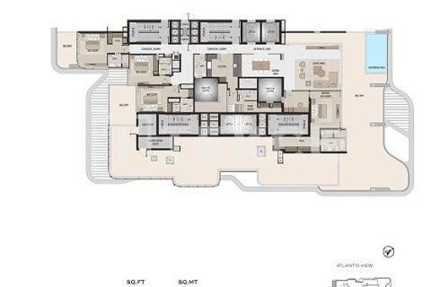 Penthouse na sprzedaż w Palm Jumeirah, Dubai, ZEA 4 sypialnie, 444 mkw., nr 766409 - zdjęcie 23