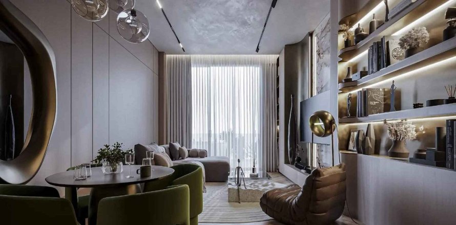 Apartmen di Sky Line by Peace Homes
 di Dubai Land, UAE 1 bilik, 43.85 meter persegi № 718256