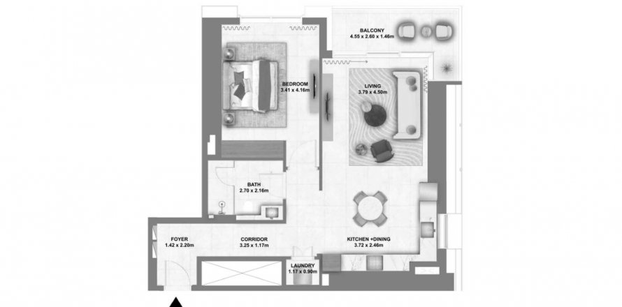 Квартира в Montiva by Vida в Dubai Creek Harbour (The Lagoons), Дубай, ОАЕ 2 кімнати, 85.01м2 № 633525
