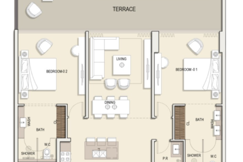 Leilighet til salgs i Jumeirah Village Circle, Dubai, Emiratene 1 rom, 42 kvm Nr. 728497 - Foto 12