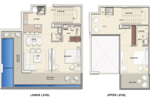Leilighet til salgs i Jumeirah Village Circle, Dubai, Emiratene 1 rom, 42 kvm Nr. 728497 - Foto 13
