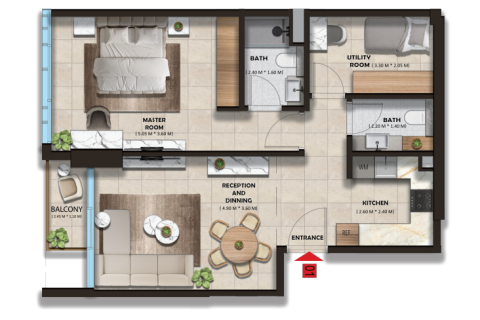 Appartamento in vendita a Mohammed Bin Rashid City, Dubai, EAU 1 camera da letto, 72 mq. № 728499 - foto 17