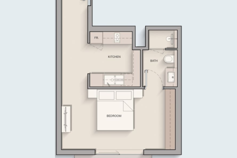 Appartement te koop in Dubai Land, Dubai, VAE 1 kamer, 45 vr.m., nr 689741 - foto 9