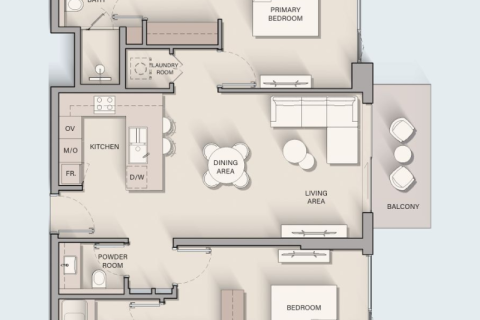 Appartement te koop in Dubai Land, Dubai, VAE 1 kamer, 45 vr.m., nr 689741 - foto 11