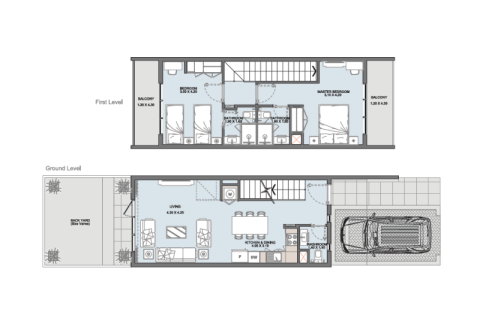Townhouse sa Dubai Land, UAE 2 silid-tulugan, 213 sq.m. № 689738 - larawan 4
