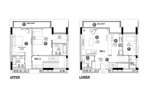 Apartemen di Ajman, UEA 1 kamar tidur, 87 m2 nomor 690028 - foto 8