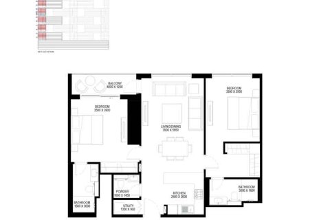 Huoneisto Mohammed Bin Rashid City, Dubai, Arabiemiraatit 1 makuuhuone, 50 m2 № 728560 - kuva 7