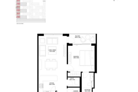 Huoneisto Mohammed Bin Rashid City, Dubai, Arabiemiraatit 1 makuuhuone, 50 m2 № 728560 - kuva 6
