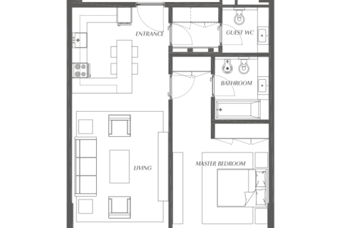 Купить квартиру в Al Zorah, Аджман, ОАЭ 1 комната, 63м2, № 689981 - фото 6