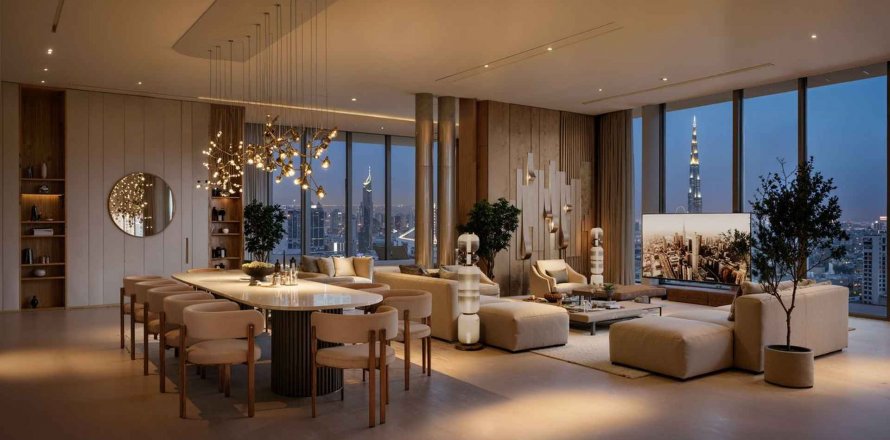 Пәтер DWTN Residences, Бизнес-Бэй, Дубай, БАӘ-да 2 жатын бөлмелер, 124.12 м² № 630621