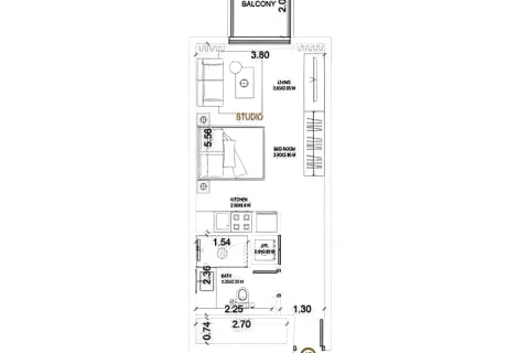 Huoneisto Jumeirah Village Circle, Dubai, Arabiemiraatit 1 huone, 37 m2 № 690026 - kuva 5