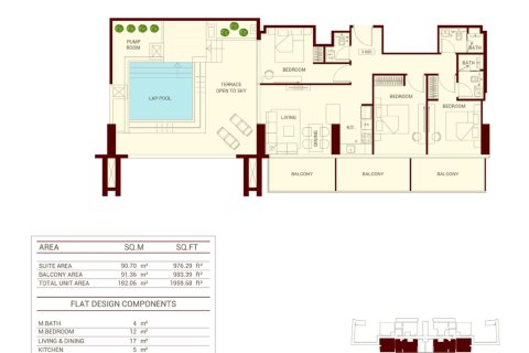 Huoneisto Jumeirah Village Circle, Dubai, Arabiemiraatit 1 huone, 34 m2 № 728461 - kuva 16