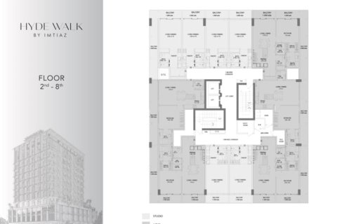 Lakás itt: Al Satwa, Dubai, EAE, 1 szoba, 42 m², azonosító: 728463 - fénykép 19