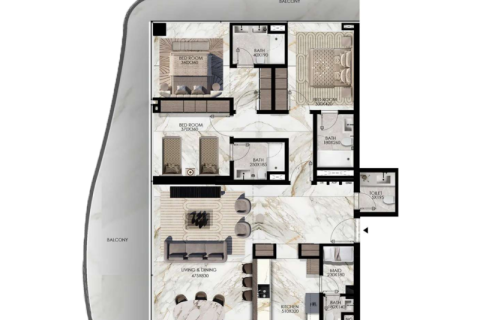 آپارتمان برای فروش در  Al Reem Island، Abu Dhabi، امارات متحده عربی  1 خوابه ، 74 متر مربع ، شماره 690284 - تصویر 6