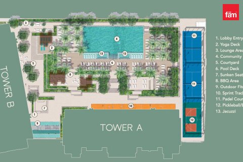 Apartman u gradu Business Bay, Dubai, UAE 1 spavaća soba, 53.3 m2 Br. 766617 - Slika 10