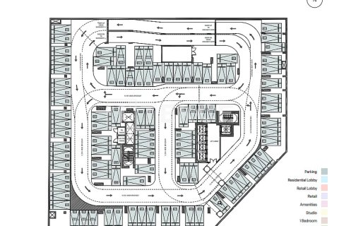 Apartment til salg i Dubai Land, Dubai, UAE 1 soveværelse, 77 kvm № 730825 - foto 17