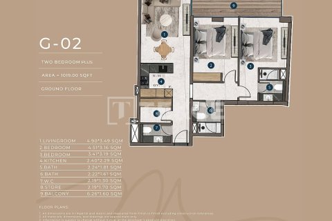 Apartament na sprzedaż w Jumeirah Village Circle, Dubai, ZEA 1 pokój, 46 mkw., nr 730826 - zdjęcie 14