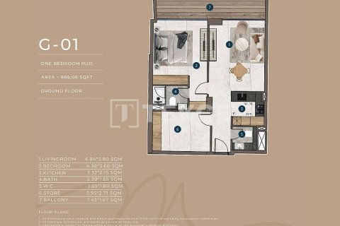 Apartament na sprzedaż w Jumeirah Village Circle, Dubai, ZEA 1 sypialnia, 84 mkw., nr 730827 - zdjęcie 13