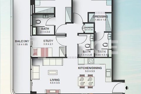 Διαμέρισμα σε Dubai Land, ΗΑΕ 1 υπνοδωμάτιο, 76 τ.μ. Αρ. 730821 - φωτογραφία 13