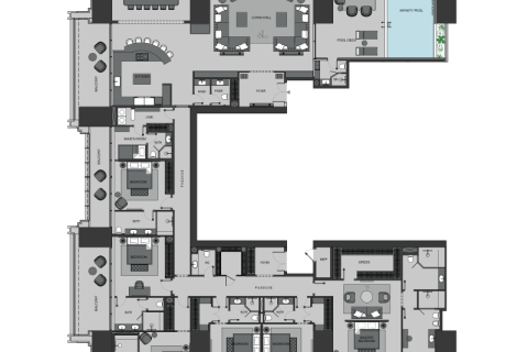 Apartman u gradu Business Bay, Dubai, UAE 2 spavaće sobe, 308 m2 Br. 690168 - Slika 14