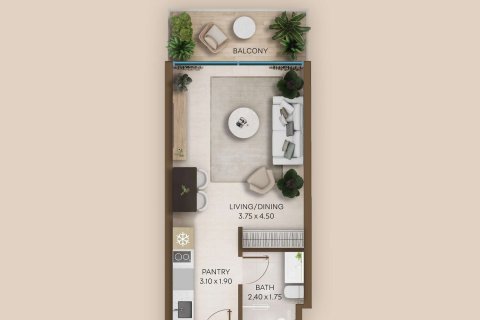 Apartmán v Dubai, SAE 1 izba, 36 m2 č. 732379 - Fotografia 5