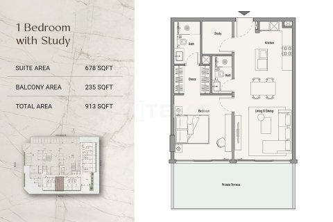 Apartament në Al Sufouh, Dubai, Emiratet e Bashkuara Arabe 1 dhomë gjumi, 85 m2. № 766534 - Foto 18