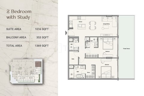 Apartament në Al Sufouh, Dubai, Emiratet e Bashkuara Arabe 1 dhomë gjumi, 85 m2. № 766534 - Foto 20