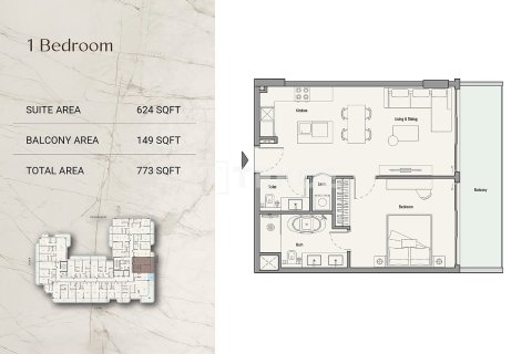 Apartament në Al Sufouh, Dubai, Emiratet e Bashkuara Arabe 1 dhomë gjumi, 85 m2. № 766534 - Foto 17