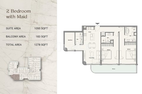 Apartament në Al Sufouh, Dubai, Emiratet e Bashkuara Arabe 1 dhomë gjumi, 85 m2. № 766534 - Foto 21