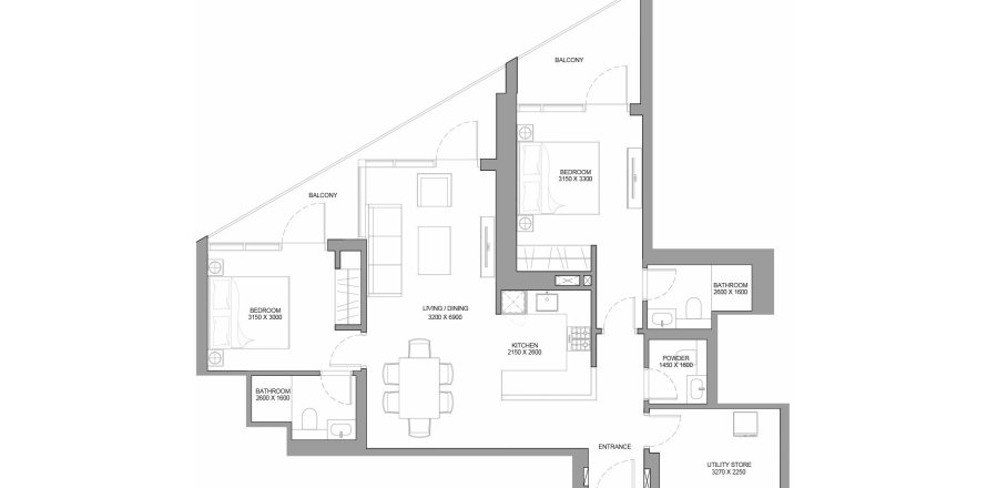Dzīvoklis Skyvue Stellar Nadd Al Sheba, Dubaijā, AAE 2 istabas, 111 m2 Nr. 650457