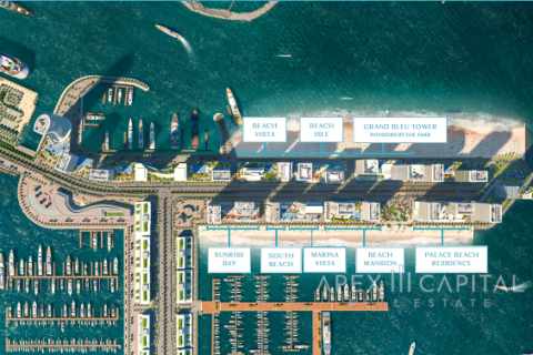 Dubai Harbour、Dubai、UAE にあるマンション販売中 2ベッドルーム、111 m2、No266799 - 写真 5