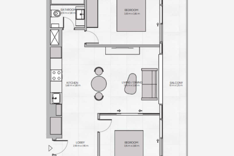 Διαμέρισμα σε Jumeirah Village Triangle, Dubai, ΗΑΕ 1 δωμάτιο Αρ. 732614 - φωτογραφία 5