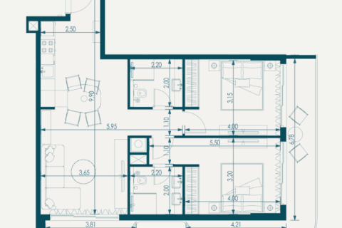 Huoneisto Jumeirah Village Circle, Dubai, Arabiemiraatit 1 huone, 36 m2 № 732611 - kuva 9