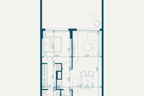 Huoneisto Jumeirah Village Circle, Dubai, Arabiemiraatit 1 huone, 36 m2 № 732611 - kuva 8