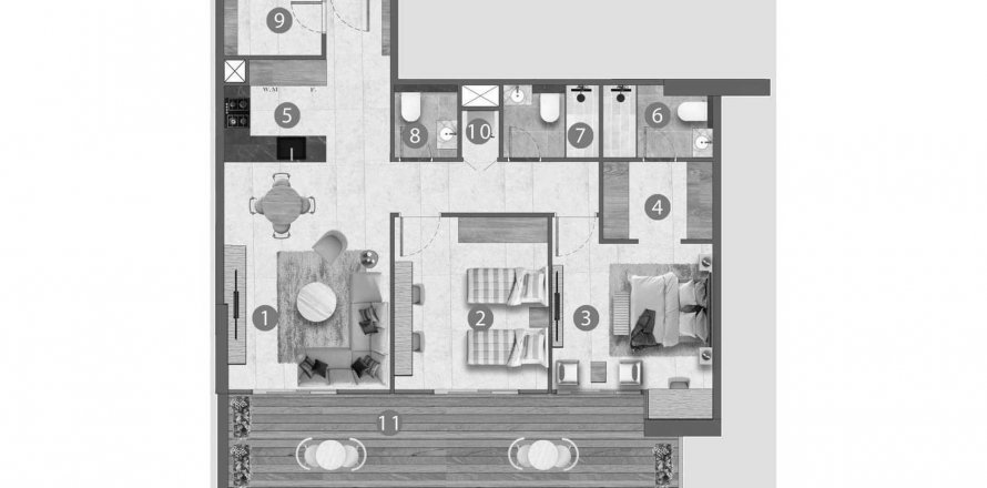 Apartman u Lilian Residences u gradu Dubai South (Dubai World Central), UAE 2 spavaće sobe, 119.95 m2 Br. 633939