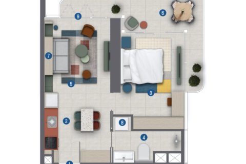 Apartment til salg i Business Bay, Dubai, UAE 1 værelse, 39 kvm № 728671 - foto 9