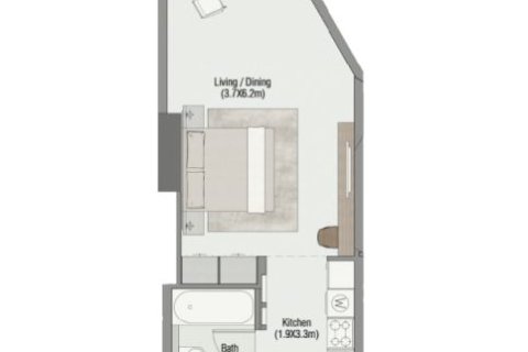 Lakás a SOUTH LIVING lakóparkban itt: Dubai South (Dubai World Central), EAE, 41 m², azonosító: 728668 - fénykép 8