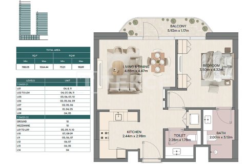 Duplex zum Verkauf in Ras Al Khaimah, VAE 3 Schlafzimmer, 268 m2 Nr. 726714 - Foto 13