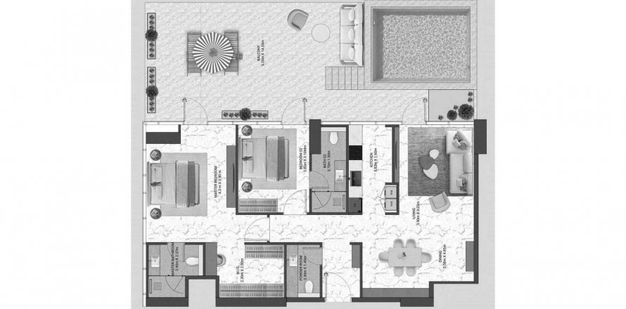 Apartman u V-Suites by Anax u gradu Business Bay, Dubai, UAE 2 spavaće sobe, 217.3 m2 Br. 633583