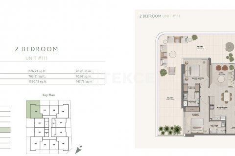 Wohnung zum Verkauf in Meydan, Dubai, VAE 1 Schlafzimmer, 65 m2 Nr. 634480 - Foto 23
