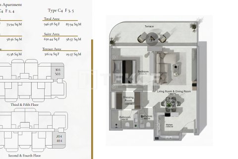 Apartment in Al Warsan, Dubai, UAE 1 room, 36 sq.m. № 730764 - photo 26
