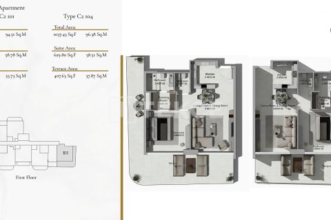 Apartment in Al Warsan, Dubai, UAE 1 room, 36 sq.m. № 730764 - photo 24