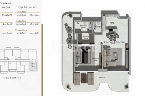 Apartment in Al Warsan, Dubai, UAE 1 room, 36 sq.m. № 730764 - photo 25