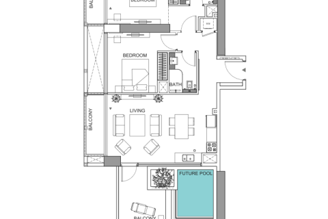 Leilighet til salgs i Jumeirah Village Circle, Dubai, Emiratene 1 rom, 28 kvm Nr. 732551 - Foto 7