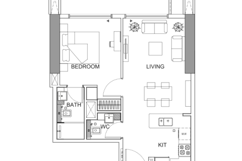 Leilighet til salgs i Jumeirah Village Circle, Dubai, Emiratene 1 rom, 28 kvm Nr. 732551 - Foto 6