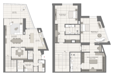 Apartament na sprzedaż w Dubai Marina, Dubai, ZEA 1 sypialnia, 69 mkw., nr 690018 - zdjęcie 21